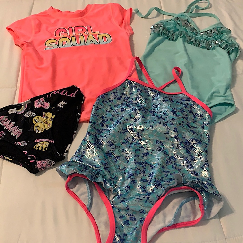 Girls Swimsuit Bundle 4 Pieces